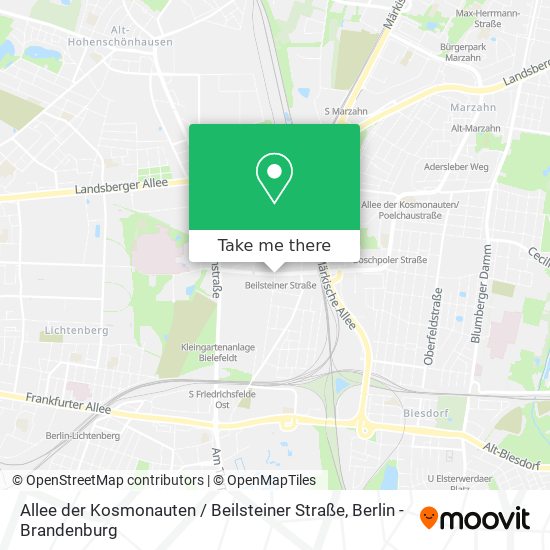 Allee der Kosmonauten / Beilsteiner Straße map