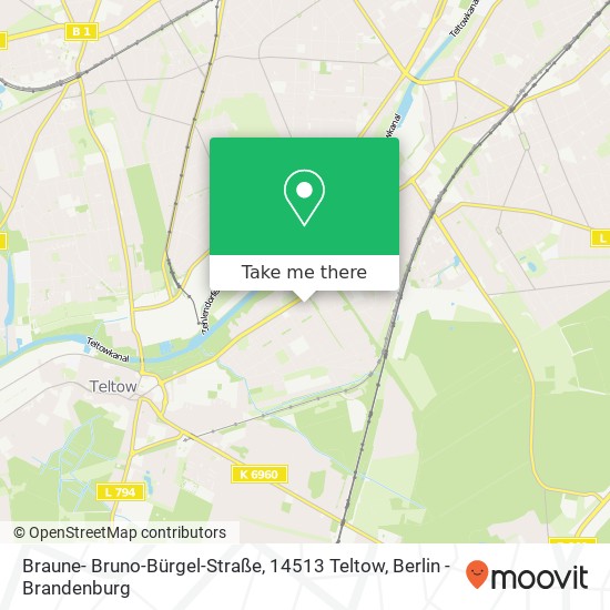 Braune- Bruno-Bürgel-Straße, 14513 Teltow map