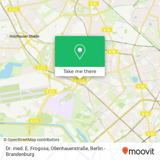 Карта Dr. med. E. Frogosa, Ollenhauerstraße