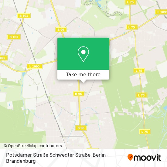Карта Potsdamer Straße Schwedter Straße