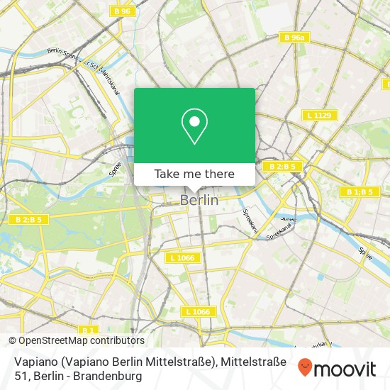 Vapiano (Vapiano Berlin Mittelstraße), Mittelstraße 51 map