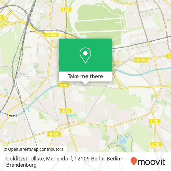 Colditzstr Ullste, Mariendorf, 12109 Berlin map