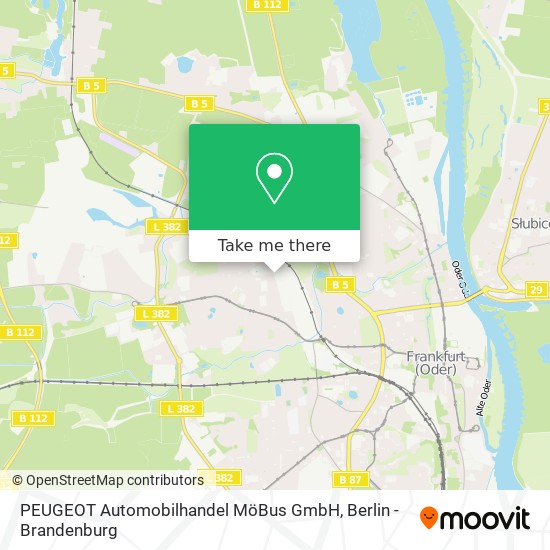 PEUGEOT Automobilhandel MöBus GmbH map