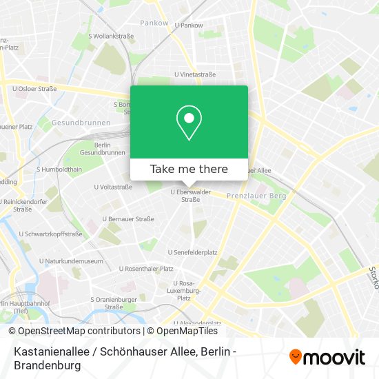 Kastanienallee / Schönhauser Allee map