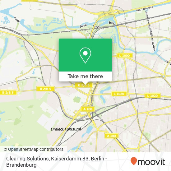 Карта Clearing Solutions, Kaiserdamm 83