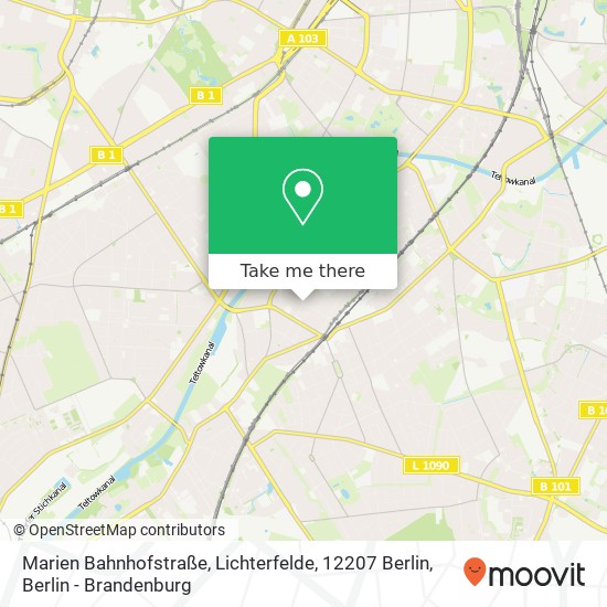 Marien Bahnhofstraße, Lichterfelde, 12207 Berlin map