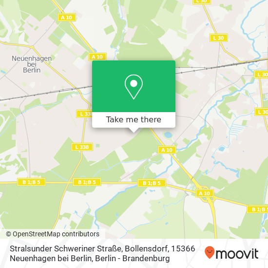 Stralsunder Schweriner Straße, Bollensdorf, 15366 Neuenhagen bei Berlin map