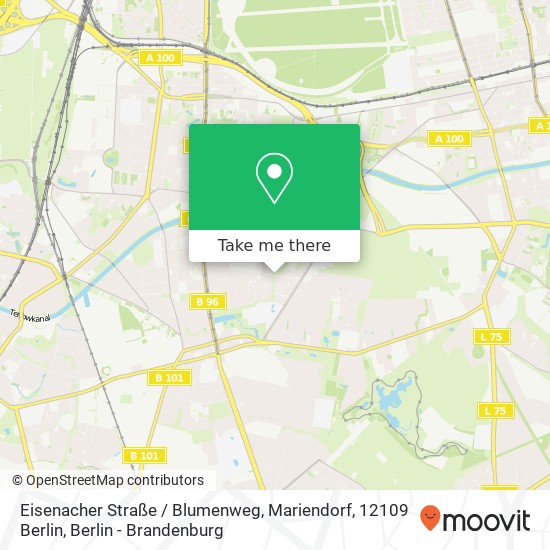 Eisenacher Straße / Blumenweg, Mariendorf, 12109 Berlin map