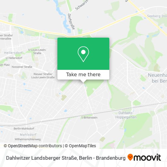 Dahlwitzer Landsberger Straße map