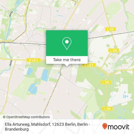 Ella Arturweg, Mahlsdorf, 12623 Berlin map