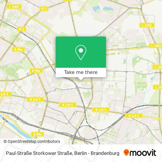 Paul-Straße Storkower Straße map