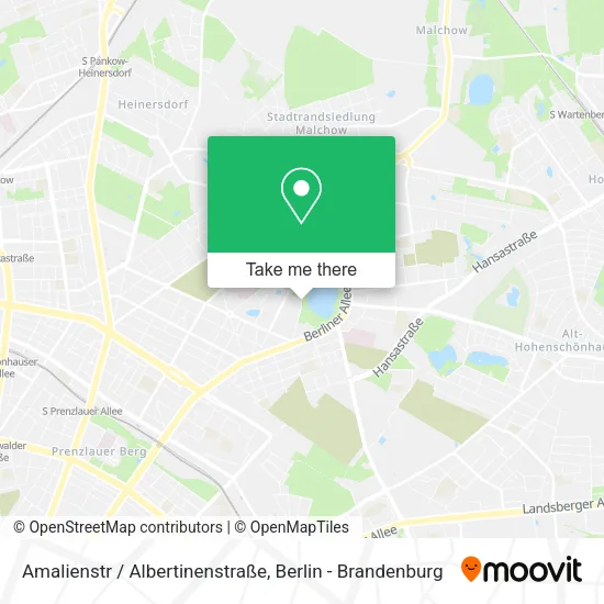 Карта Amalienstr / Albertinenstraße
