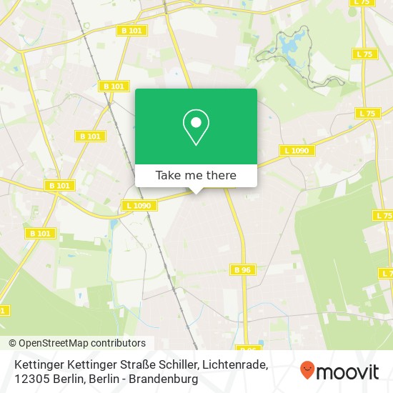 Kettinger Kettinger Straße Schiller, Lichtenrade, 12305 Berlin map