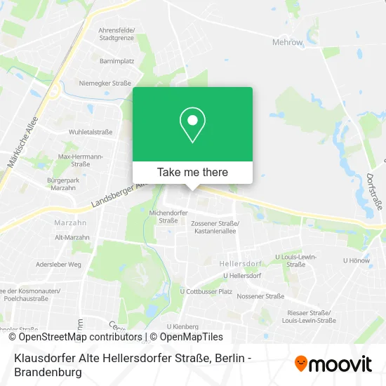 Карта Klausdorfer Alte Hellersdorfer Straße