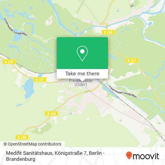 Карта Medifit Sanitätshaus, Königstraße 7