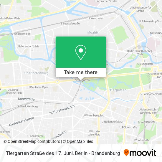 Tiergarten Straße des 17. Juni map