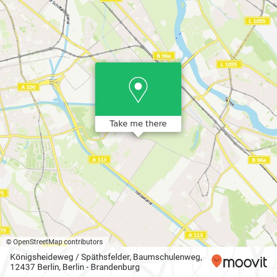 Königsheideweg / Späthsfelder, Baumschulenweg, 12437 Berlin map