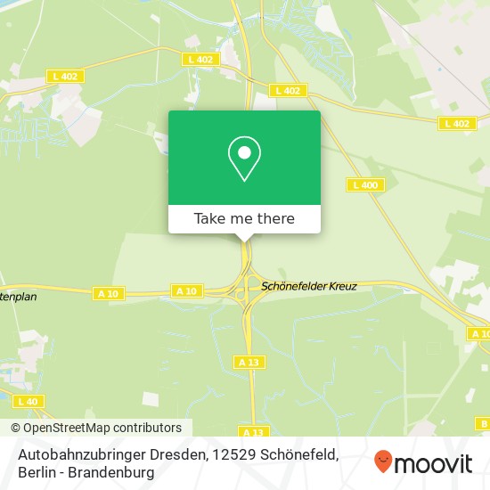 Autobahnzubringer Dresden, 12529 Schönefeld map