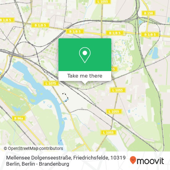 Mellensee Dolgenseestraße, Friedrichsfelde, 10319 Berlin map