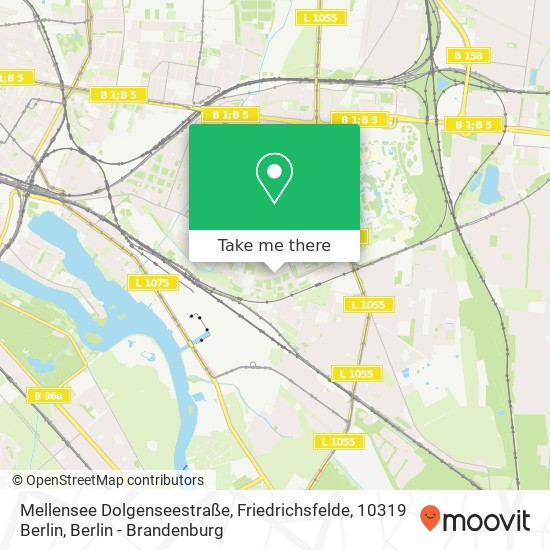 Mellensee Dolgenseestraße, Friedrichsfelde, 10319 Berlin map