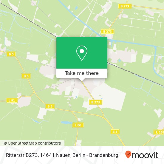 Ritterstr B273, 14641 Nauen map