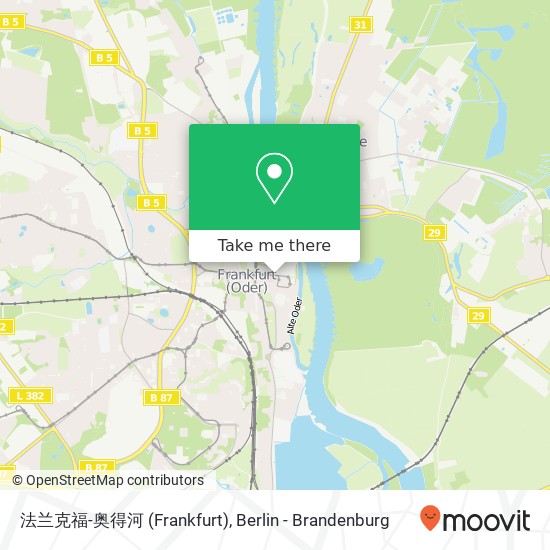 Карта 法兰克福-奥得河 (Frankfurt)