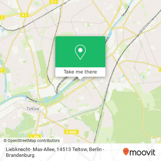 Карта Liebknecht- Max-Allee, 14513 Teltow