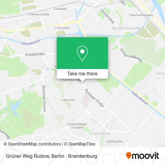 Карта Grüner Weg Rudow