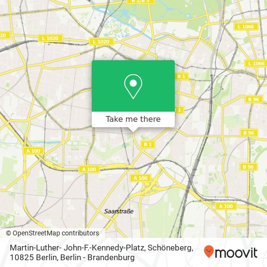 Martin-Luther- John-F.-Kennedy-Platz, Schöneberg, 10825 Berlin map