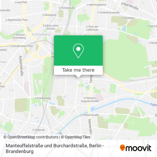 Manteuffelstraße und Burchardstraße map