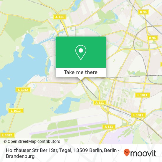 Карта Holzhauser Str Berli Str, Tegel, 13509 Berlin