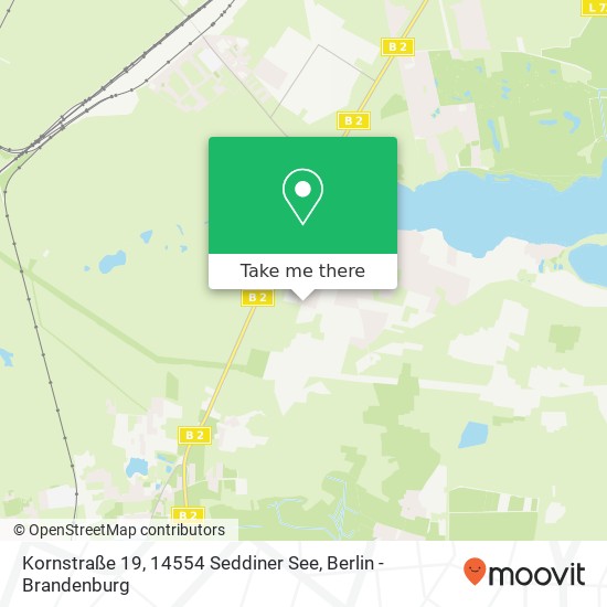 Карта Kornstraße 19, 14554 Seddiner See