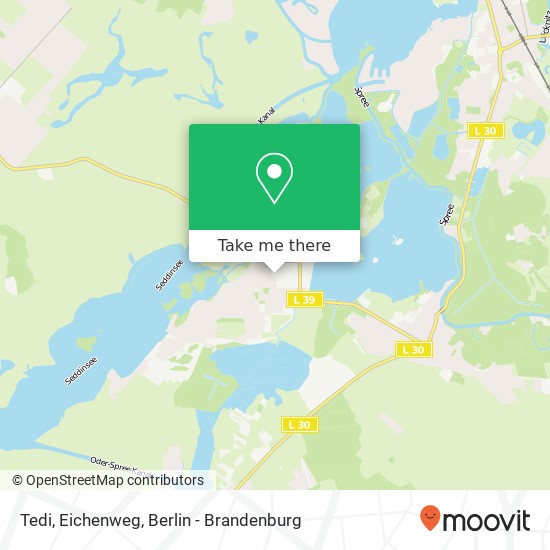 Tedi, Eichenweg map