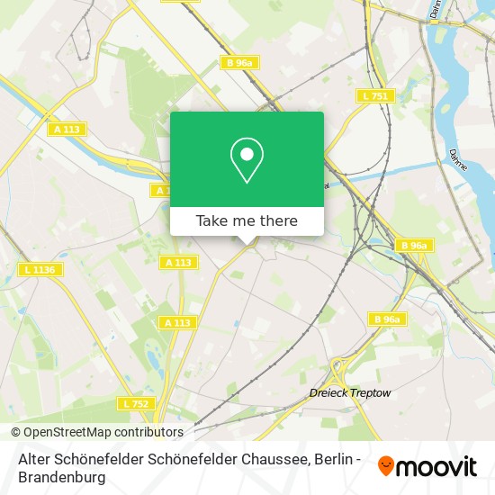 Карта Alter Schönefelder Schönefelder Chaussee