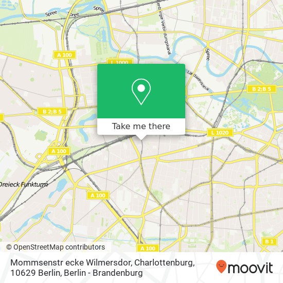 Карта Mommsenstr ecke Wilmersdor, Charlottenburg, 10629 Berlin