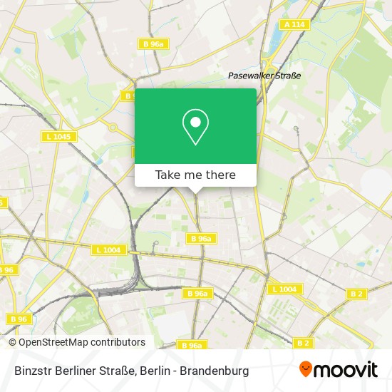 Binzstr Berliner Straße map