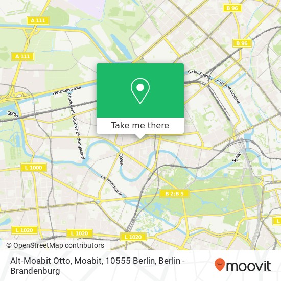 Карта Alt-Moabit Otto, Moabit, 10555 Berlin