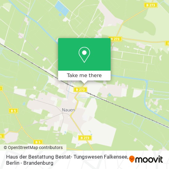 Карта Haus der Bestattung Bestat- Tungswesen Falkensee