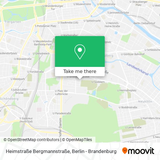 Heimstraße Bergmannstraße map