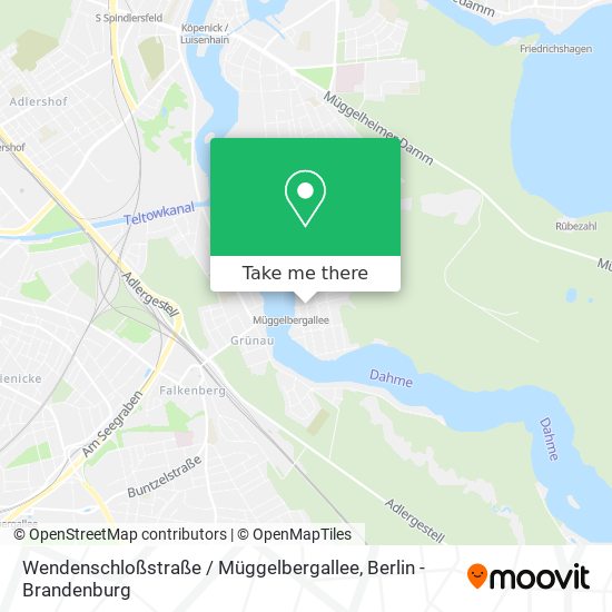 Карта Wendenschloßstraße / Müggelbergallee