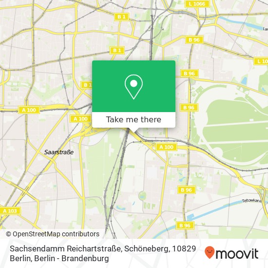 Sachsendamm Reichartstraße, Schöneberg, 10829 Berlin map