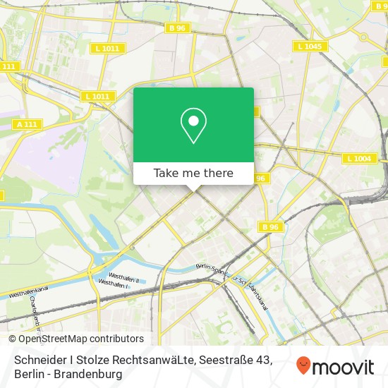 Карта Schneider I Stolze RechtsanwäLte, Seestraße 43