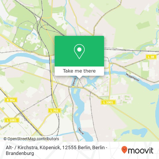 Alt- / Kirchstra, Köpenick, 12555 Berlin map