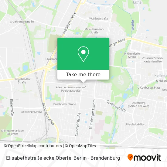 Карта Elisabethstraße ecke Oberfe
