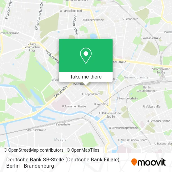 Карта Deutsche Bank SB-Stelle (Deutsche Bank Filiale)