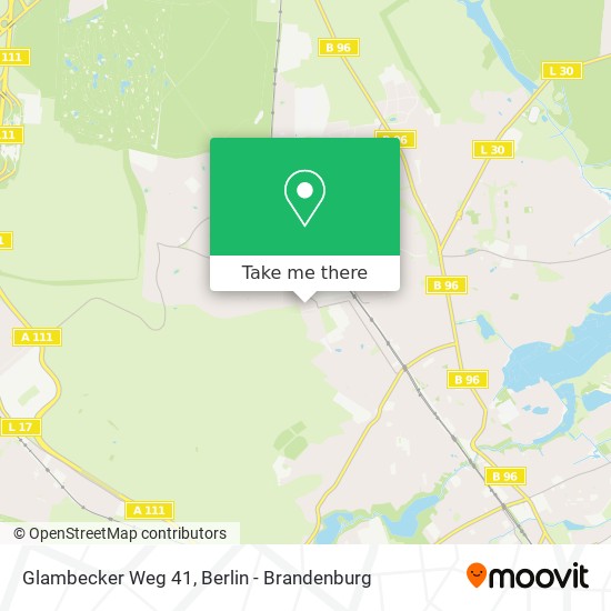 Glambecker Weg 41 map