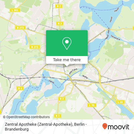 Zentral Apotheke map