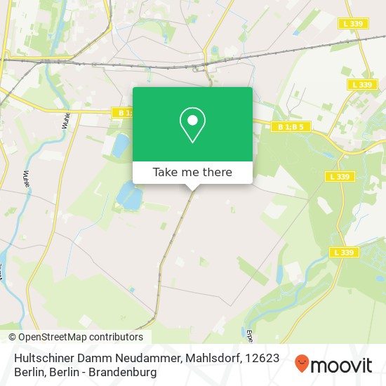 Hultschiner Damm Neudammer, Mahlsdorf, 12623 Berlin map