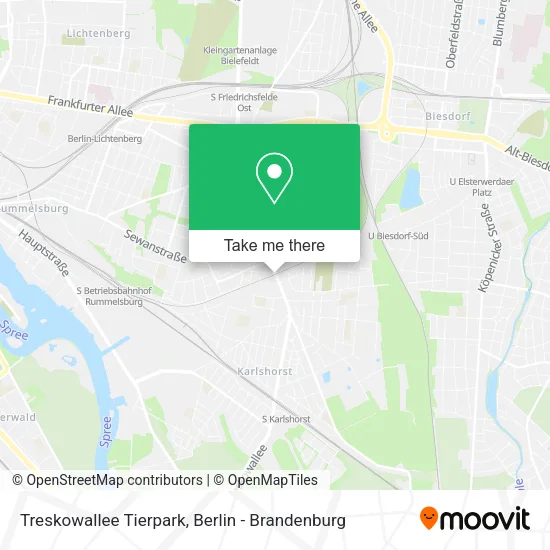 Карта Treskowallee Tierpark