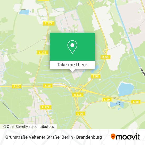 Grünstraße Veltener Straße map